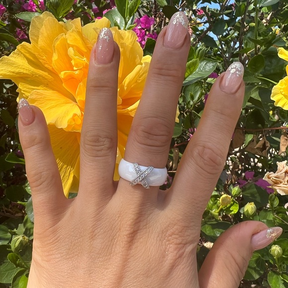 Fashion Jewelry Woman Rings Ceramic Rings Gift For Wedding - Picture 4 of 5